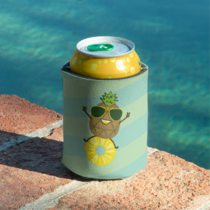 Good Vibes Pineaple   Fun Summer Can Cooler Dosenkühler