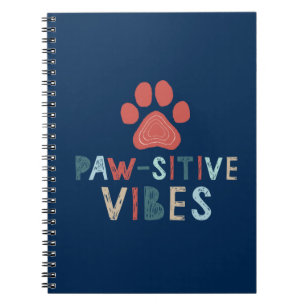 Good Vibes Positive Energie Paw-sitive Vibes Funny Notizblock
