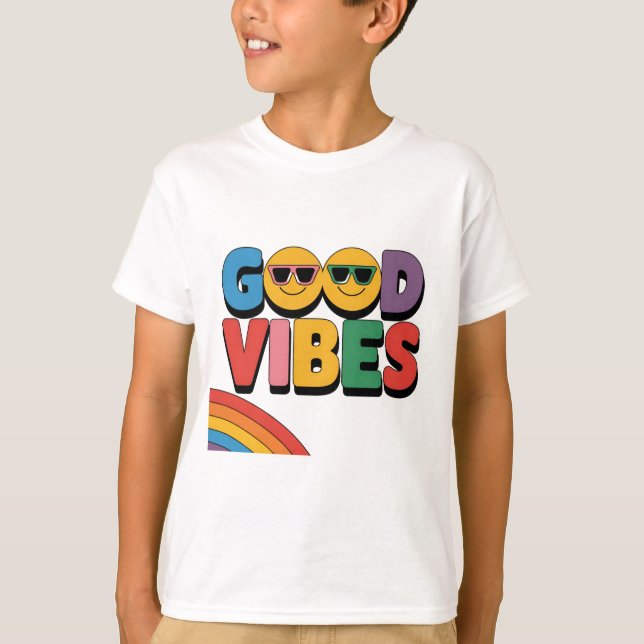 Good Vibes: Rainbow Edition T-Shirt (Vorderseite)