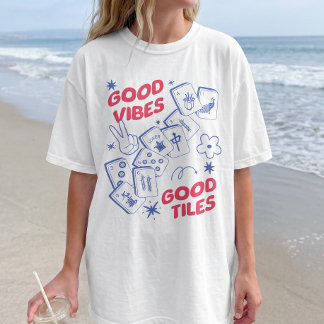 Good Vibes Retro Mahjong T-Shirt