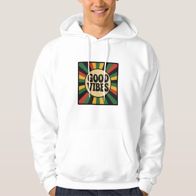 Good Vibes Retro Reggae Sweatshirt (Vorderseite)