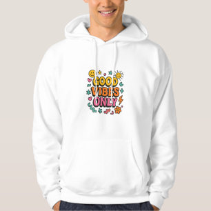 Good Vibes seulement Sweat - shirt à capuche rétro