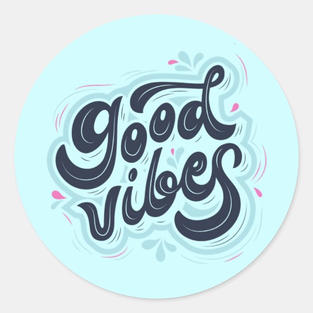 Good Vibes Sticker (Vorderseite)