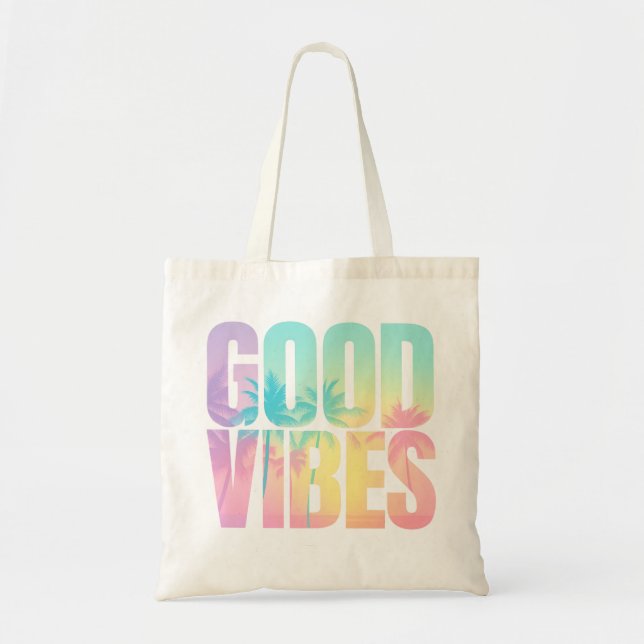 Good Vibes Summer Tote Bag Tragetasche (Vorne)