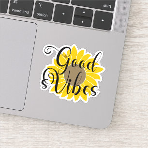 Good Vibes Sunflower Aufkleber