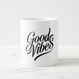 Good Vibes Tasse - Moderner Kalligrafiestil