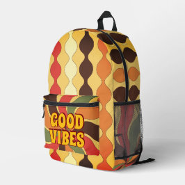 Good Vibes Throwback Retro Fun Bedruckter Rucksack