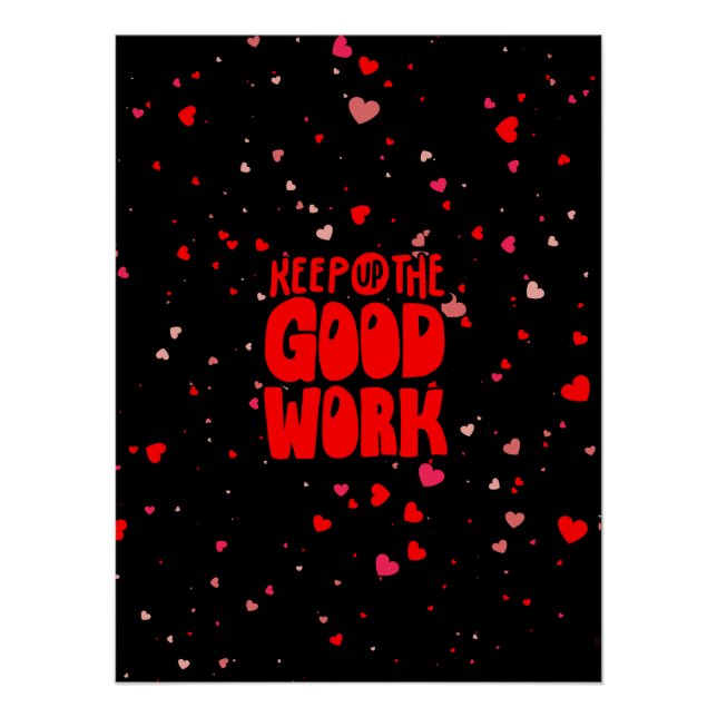 Good Vibes Typografy Poster (Vorderseite)