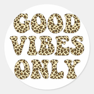Good Vibes uniquement - Autocollant Empreinte de l