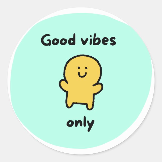 Good vives Sticket Runder Aufkleber (Vorderseite)