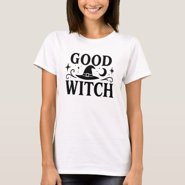 Good Witch Aesthetic Typography T-Shirt (Vorderseite)