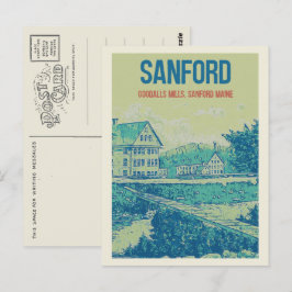 Goodalls Mills Sanford Maine USA Postkarte