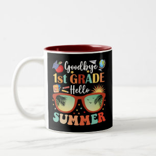 Goodbye 1. Klasse Hallo Sommer Zweifarbige Tasse