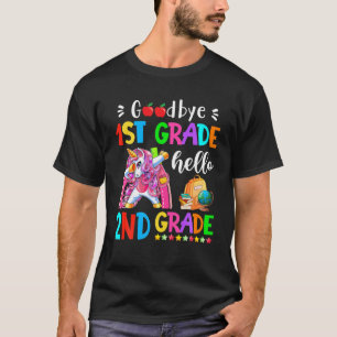 Goodbye 1st Grade Hallo 2nd Grade Teacher Zurück T-Shirt