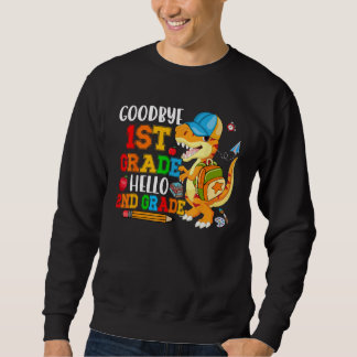 Goodbye 1st Grade Hello 2nd Grade Costume Rex Stud Sweatshirt