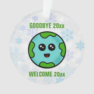 Goodbye 2023 Welcome 2024 Niedliche Weihnachtsschm Ornament