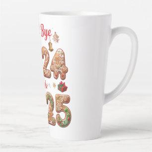 Goodbye 2024 Hello 2025 Happy New year Design Milchtasse