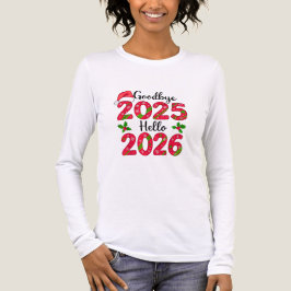 Goodbye 2025 Hello 2026 Happy New Year T-Shirt Tri-Blend Shirt