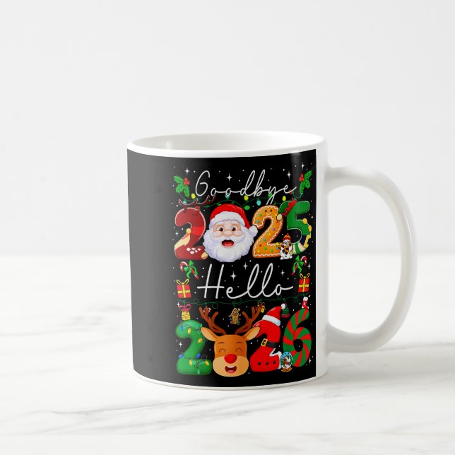 Goodbye 2025 Hello 2026 Happy New Year's Eve Chris Kaffeetasse (Rechts)