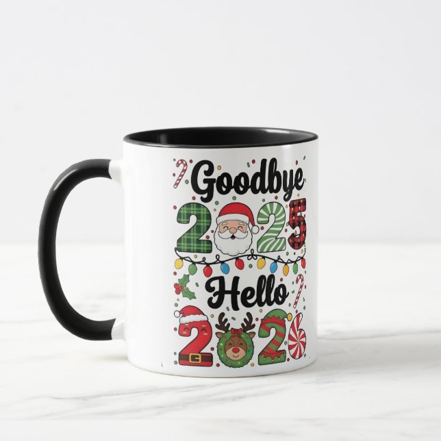 Goodbye 2025 Hello 2026 New Year Resolution   Tasse (Links)
