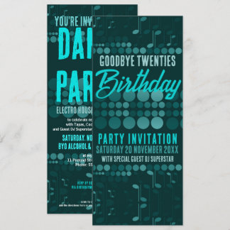 Goodbye 20s Birthday Adult Dance Party Einladung