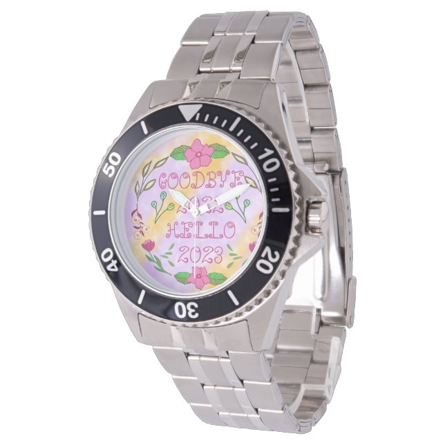 GOODBYE 20XX HELLO 20XX ARMBANDUHR (Schrägansicht)