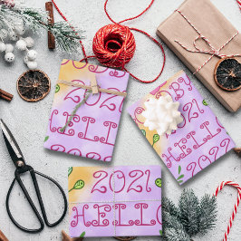 GOODBYE 20XX HELLO 20XX GESCHENKPAPIER SET