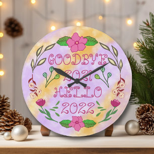 GOODBYE 20XX HELLO 20XX GROßE WANDUHR