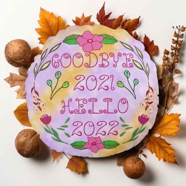 GOODBYE 20XX HELLO 20XX RUNDES KISSEN (Von Creator hochgeladen)