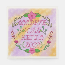 GOODBYE 20XX HELLO 20XX SERVIETTE