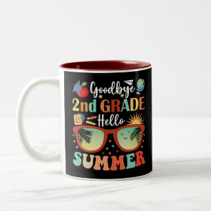Goodbye 2. Klasse Hallo Sommer Zweifarbige Tasse