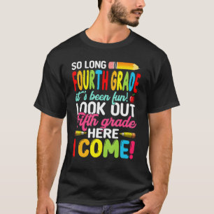 Goodbye 4 Grade Willkommen zurück zur fünften Gra T-Shirt