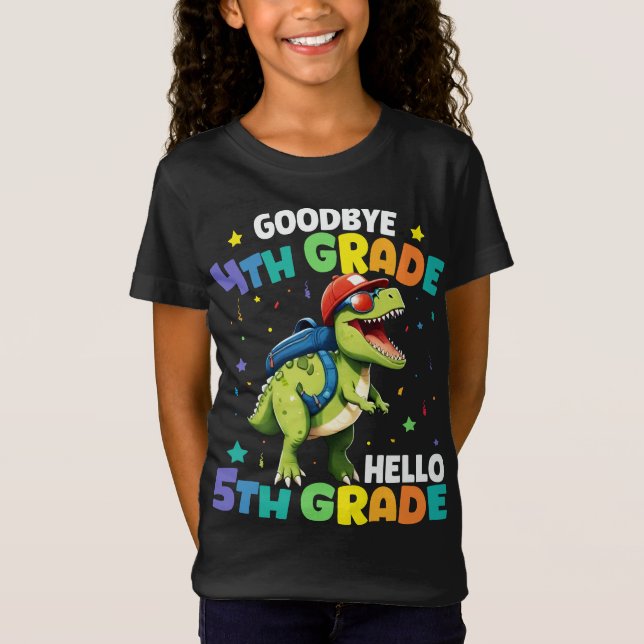 Goodbye 4. Klasse T Rex Monster Truck Dinosaur T-Shirt (Vorderseite)