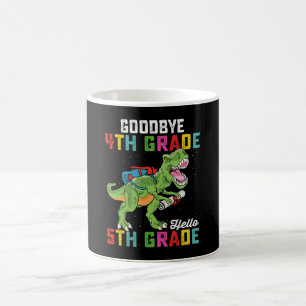 Goodbye 4 th Grade Hello 5th Grade T Rex Dinosaur Kaffeetasse