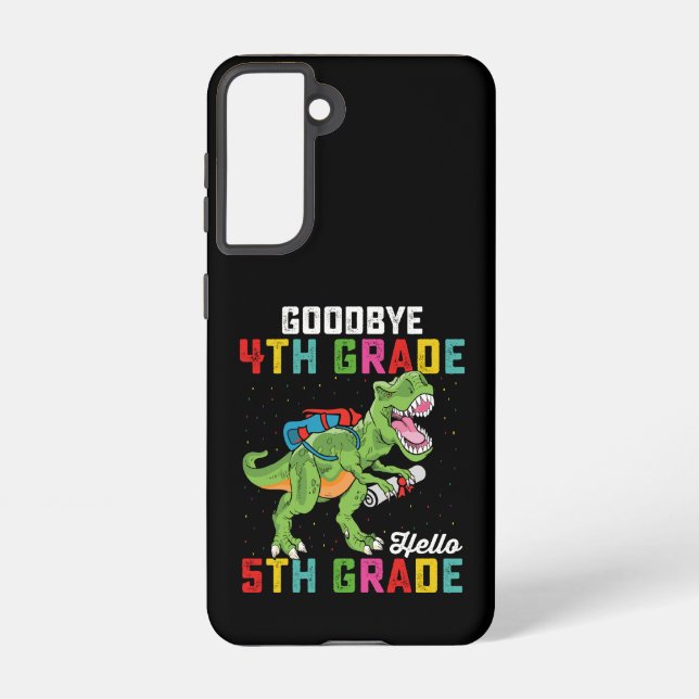 Goodbye 4 th Grade Hello 5th Grade T Rex Dinosaur Samsung Galaxy Hülle (Rückseite)