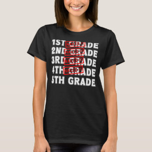 Goodbye 4th Grade Abschluss Hallo 5th Grade Letzte T-Shirt