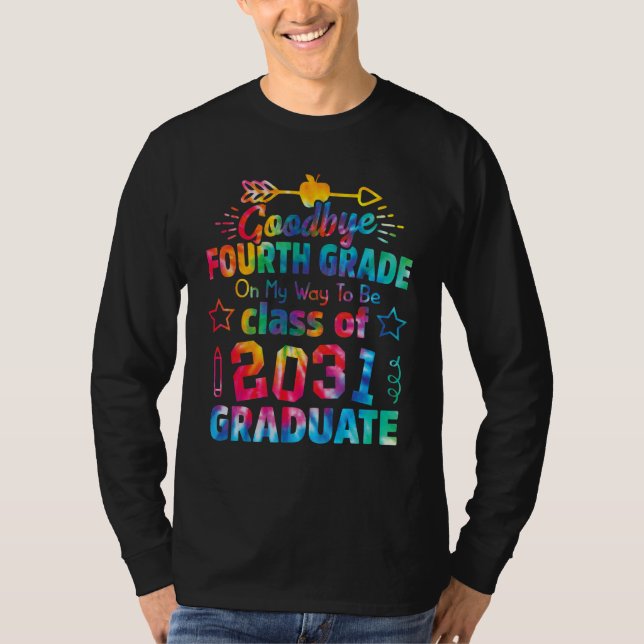 Goodbye 4th Grade Class of 2031 Grad Hello 5th gra T-Shirt (Vorderseite)