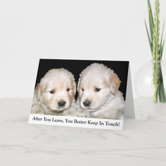 "Goodbye Card" Karte (Vorderseite)