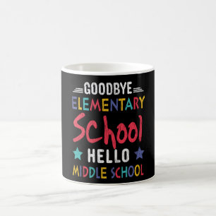 Goodbye Elementary School Hello Middle School Kids Kaffeetasse