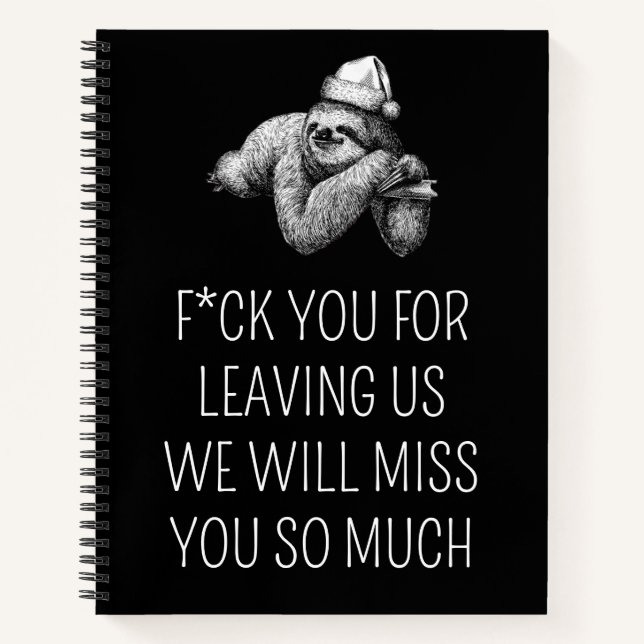Goodbye Farewell Geschenk für Coworker Colleague Notizbuch (Vorderseite)