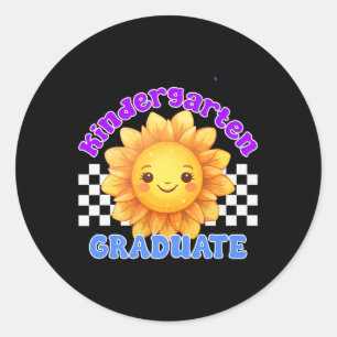 Goodbye Kindergarten Hallo 1st Grade 2025 Graduati Runder Aufkleber
