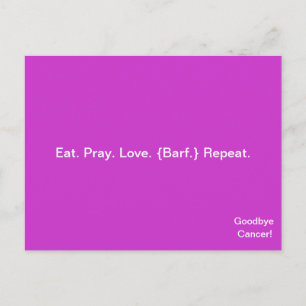 GOODBYE KREBS! Postkarte bis April McCallum