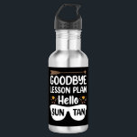 Goodbye Lessingpläne Hallo Suntan Teacher Summer Edelstahlflasche<br><div class="desc">ddd</div>