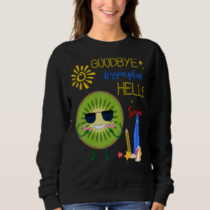 Goodbye Lesson Plan Hallo Sun Tan Kiwi Hallo Somme Sweatshirt