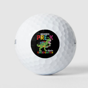 Goodbye Pre K Hello Kindergarten T Rex School Golfball