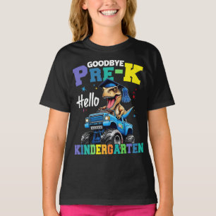 Goodbye Pre-k Monster Truck T rex Abschluss Boys T-Shirt