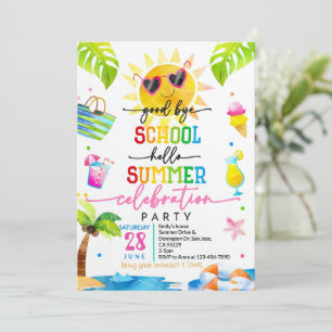 Goodbye School Hello Summer Invitation End of Scho Einladung
