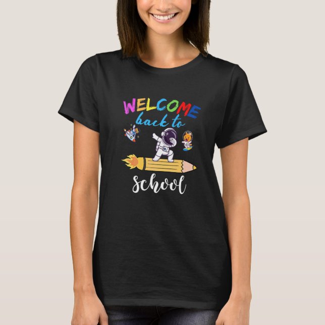 Goodbye Summer Back to School Astronaut T-Shirt (Vorderseite)