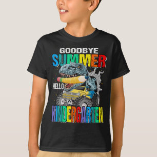 Goodbye Summer Hello Kindergarten Monster Truck T-Shirt