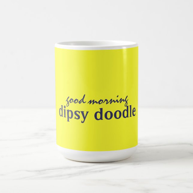 goodmorning dipsy Gekritzel Kaffeetasse (Mittel)